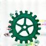 Efficiency icon with interconnected gears
