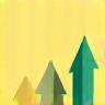 Scalability icon with upward arrows